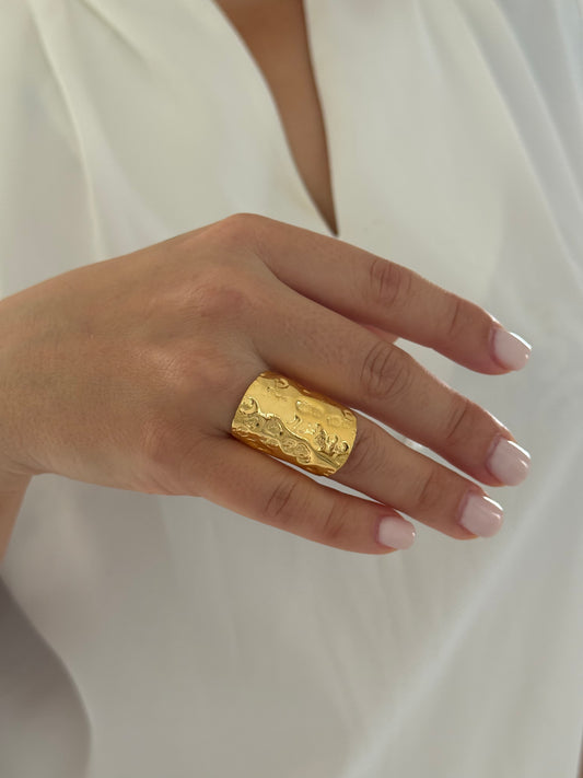 NARA VEIL RING BRONZE