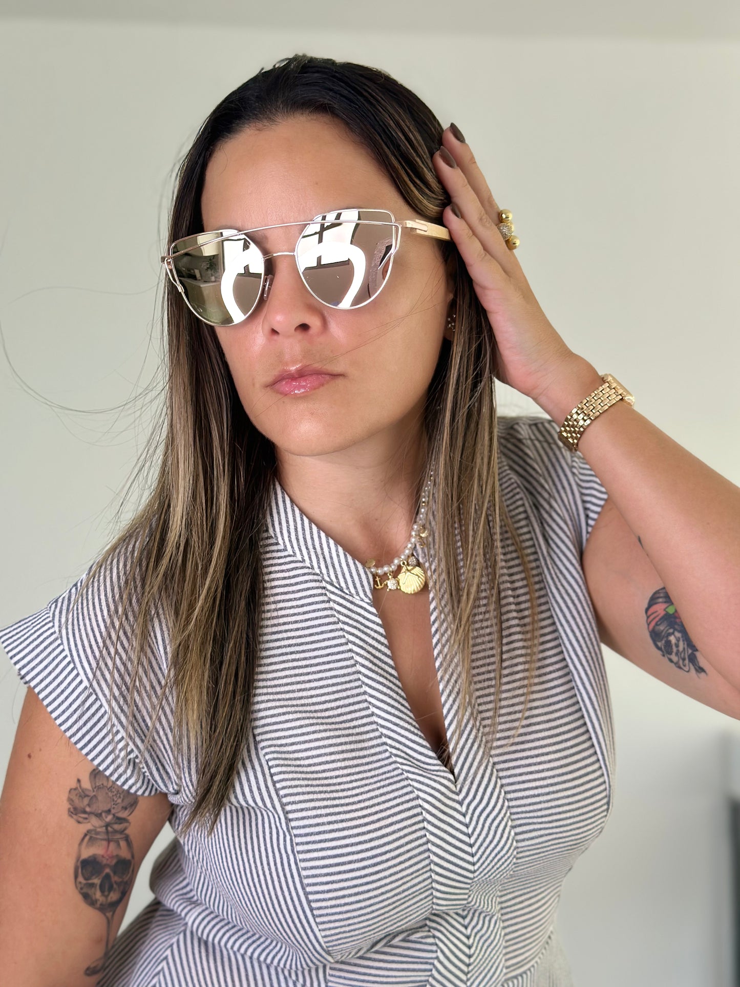JULIE ROSE GOLD SUNGLASSES