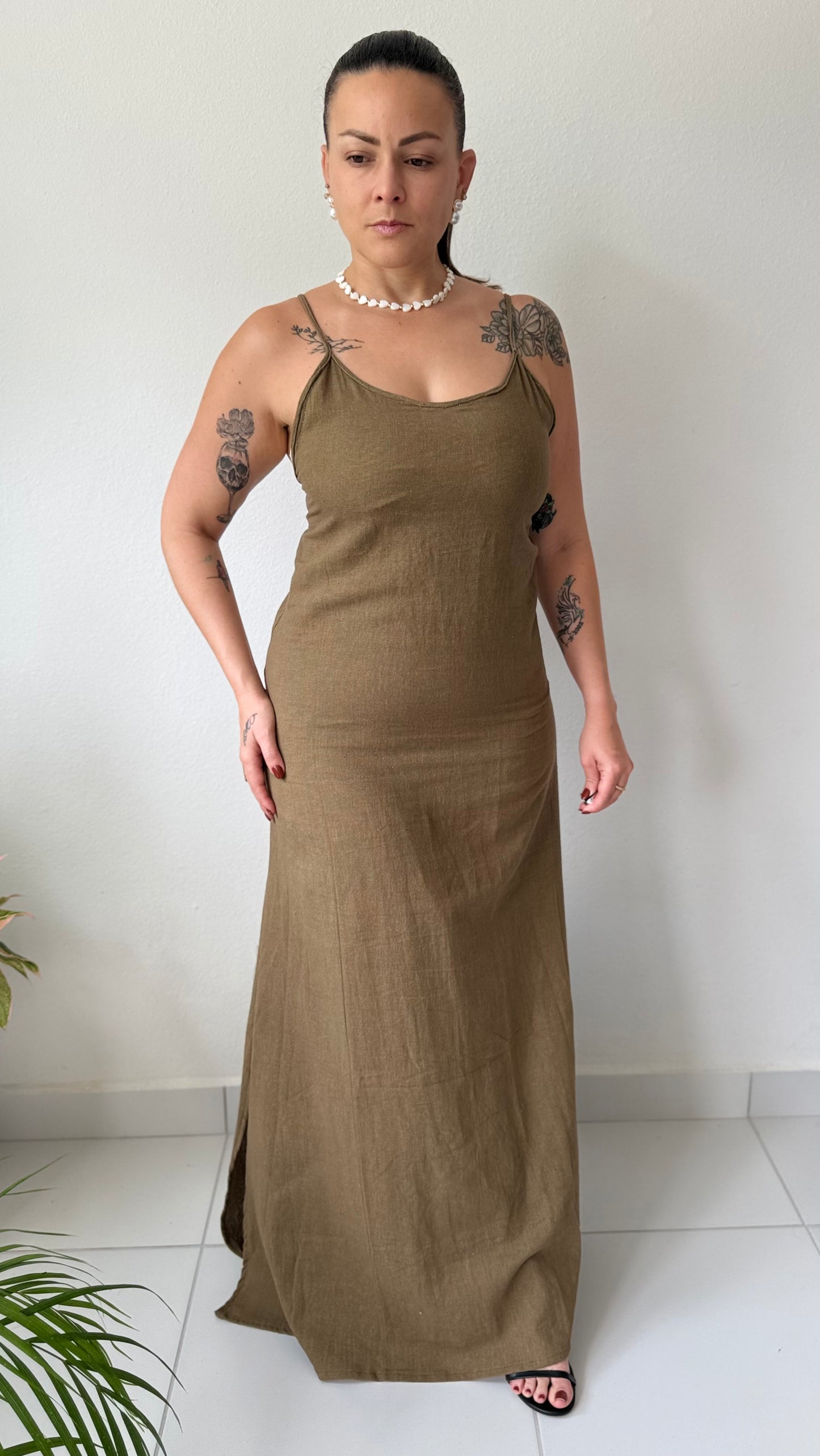 SIENNA MUSE-OLIVE DRESS