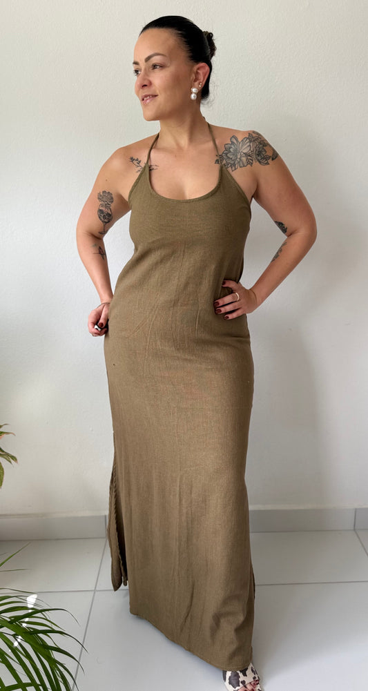 SOLENNE-OLIVE DRESS