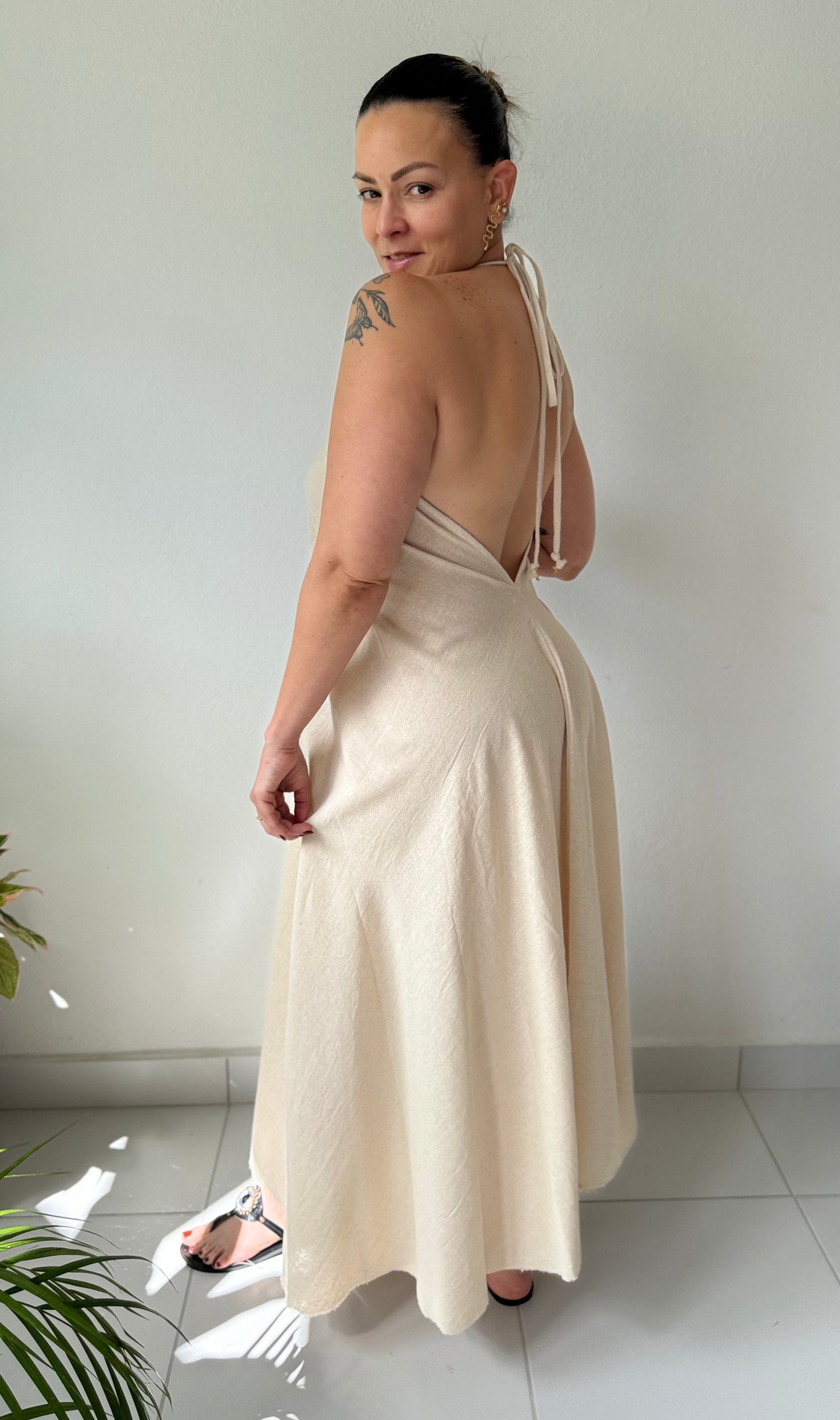 ALORA LINEN DRESS