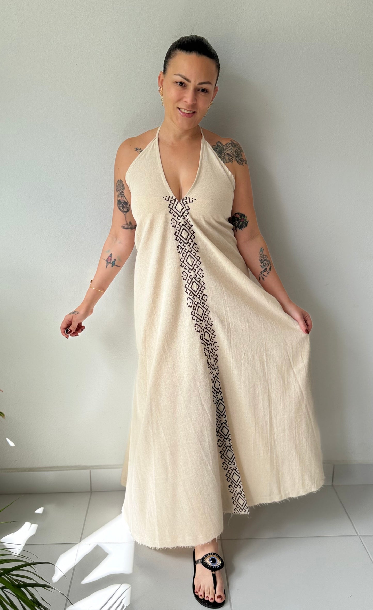 ALORA LINEN DRESS