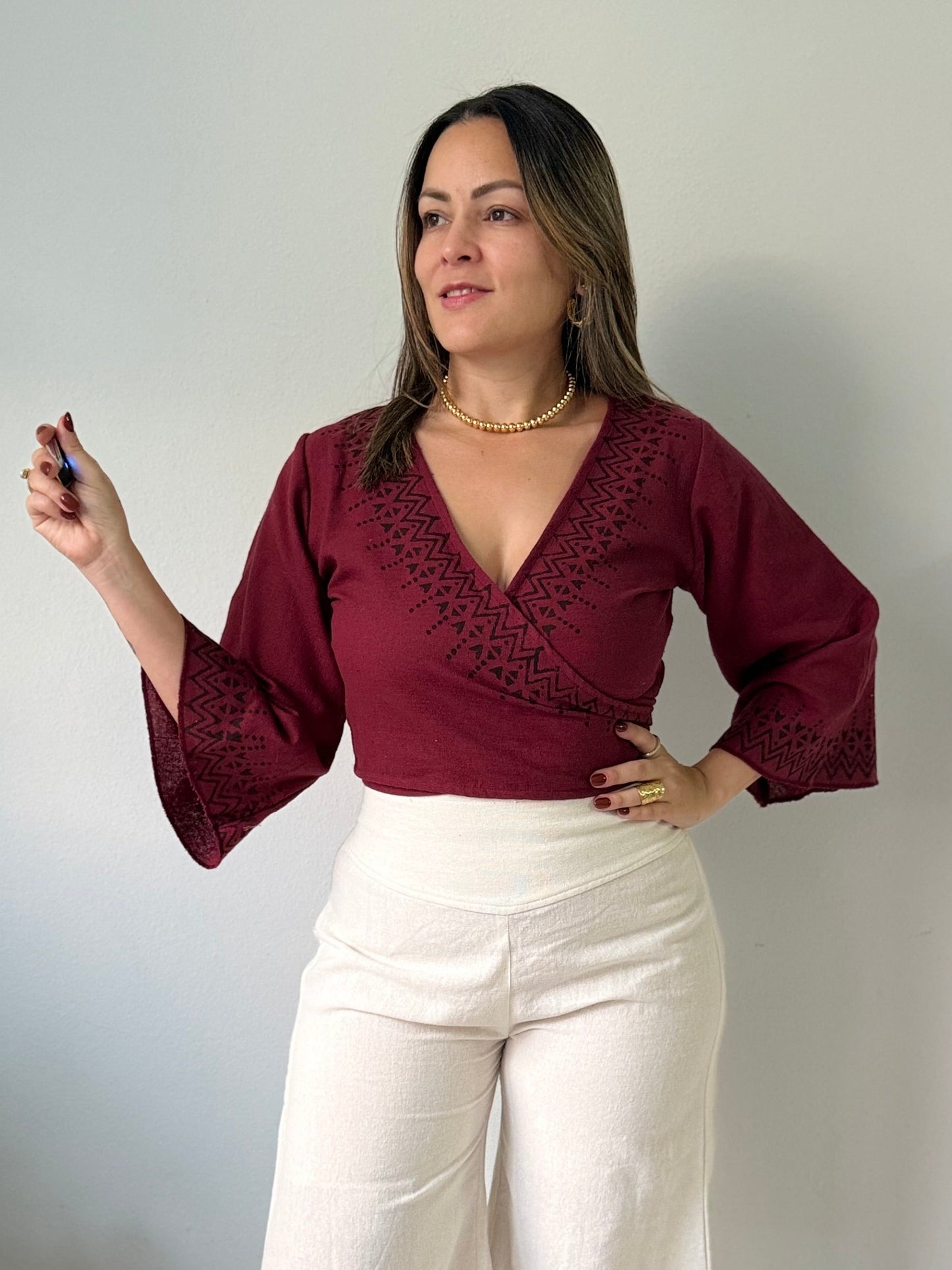 VIRELA WRAP TOP