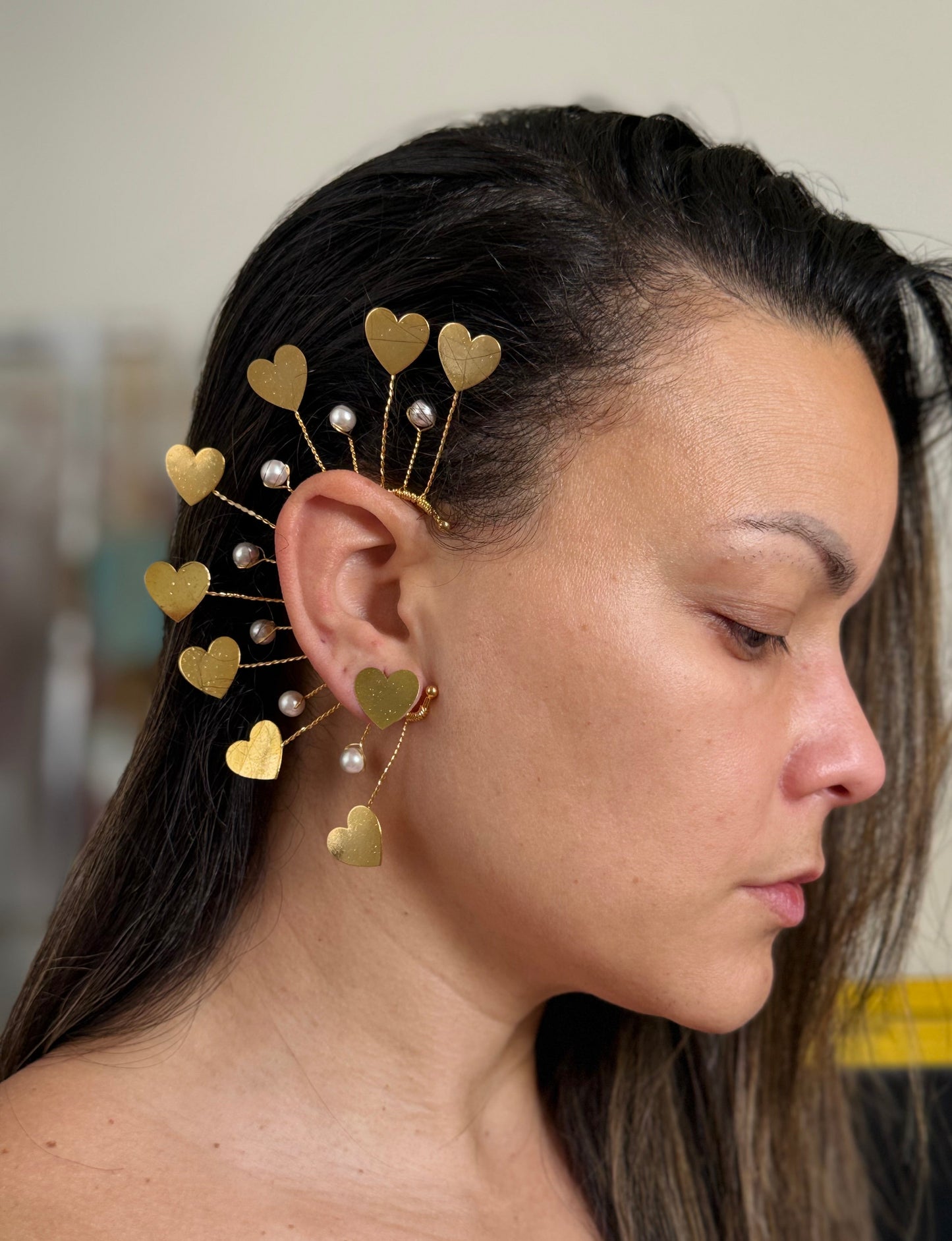 💛 INFINITE HEARTS EAR SET