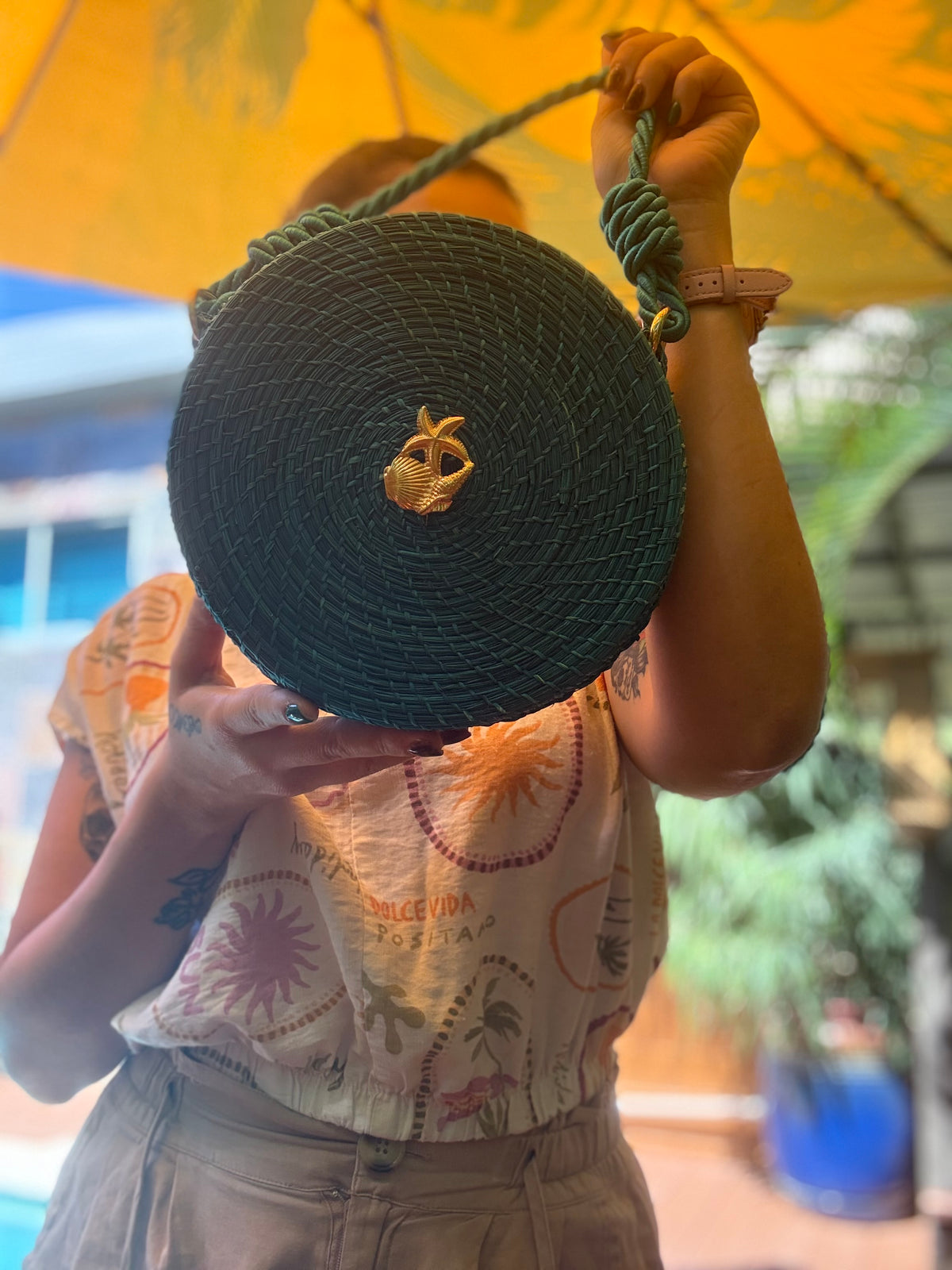 ZARIA IRACA BAG — EMERALD GREEN