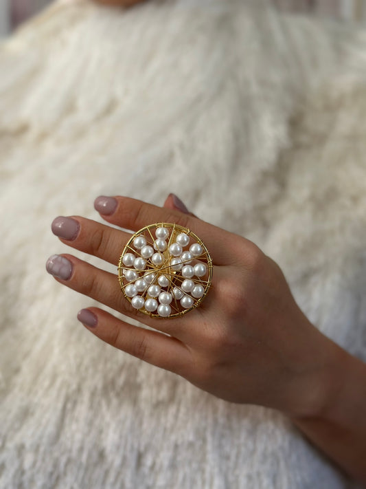 PEARL CONSTELLATION RING BRONZE