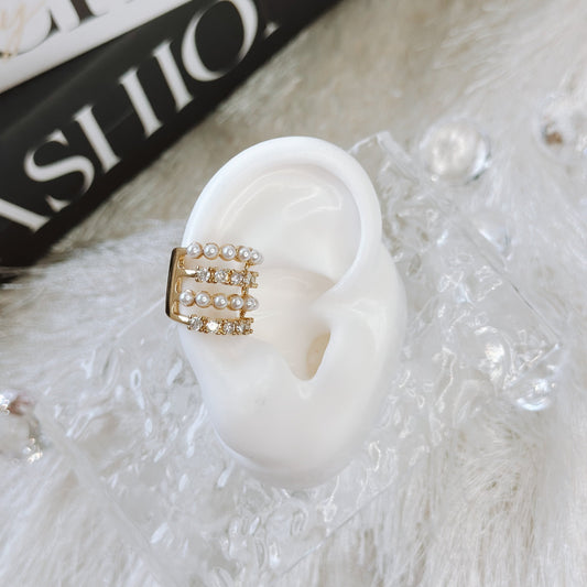 PEARL EAR CUFF GOLD