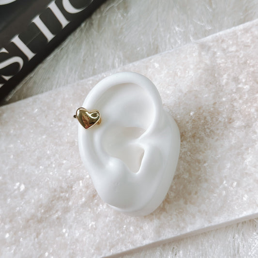 HEART GOLD EAR CUFF