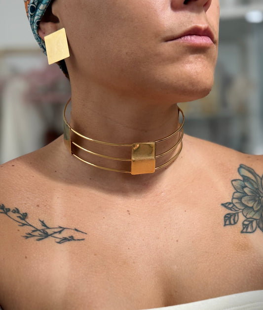 SOLEIRA SET CHOKER BRONZE