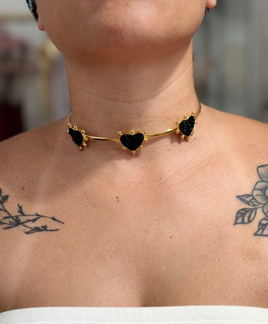 VELVET NOIR CHOKER BRONZE