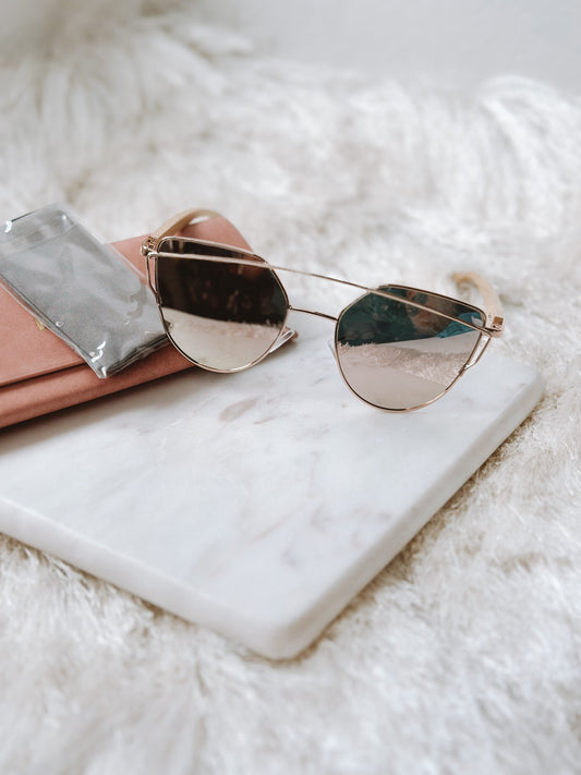 JULIE ROSE GOLD SUNGLASSES