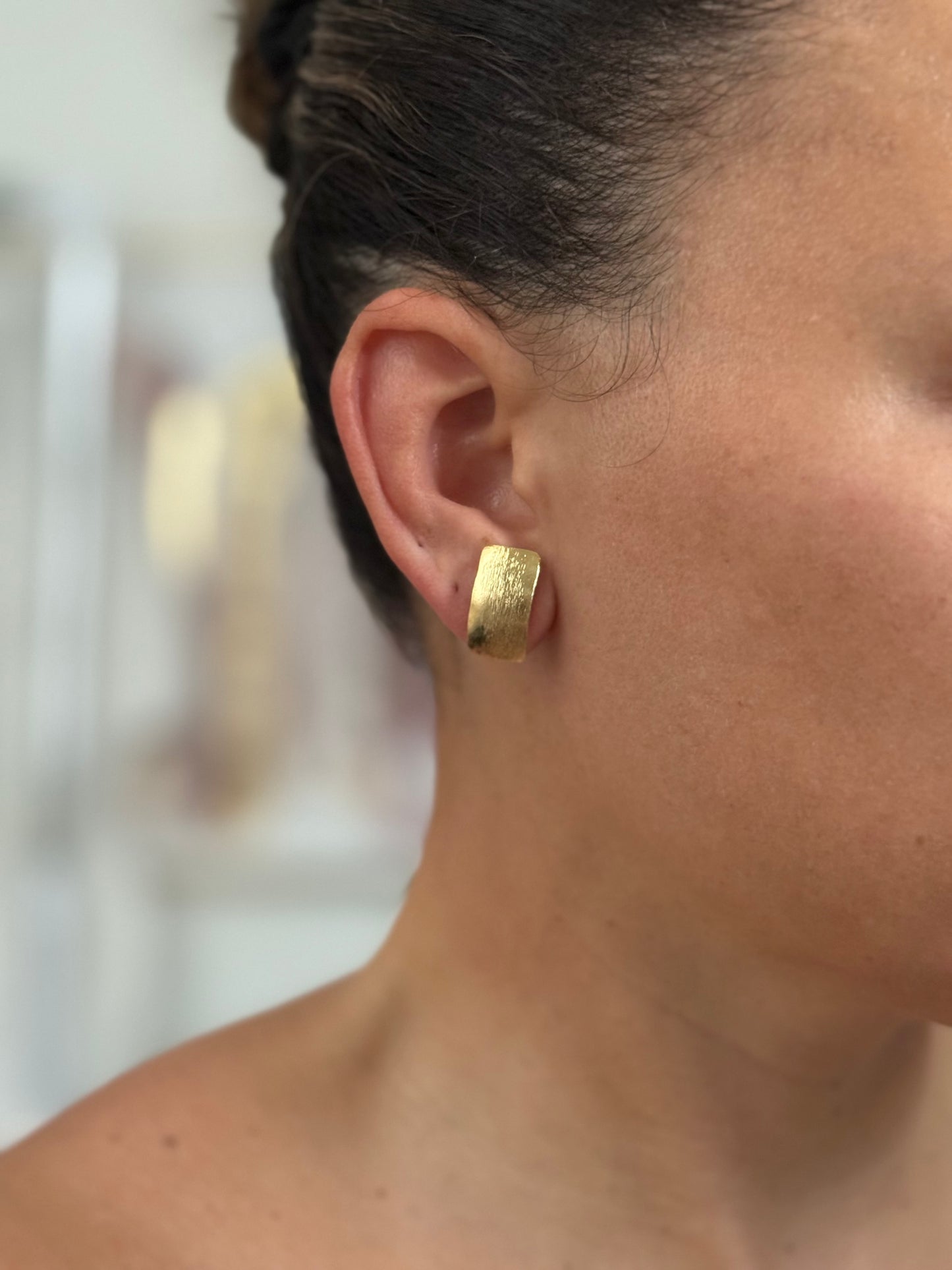 LIRA SPIRAL EARRINGS BRONZE