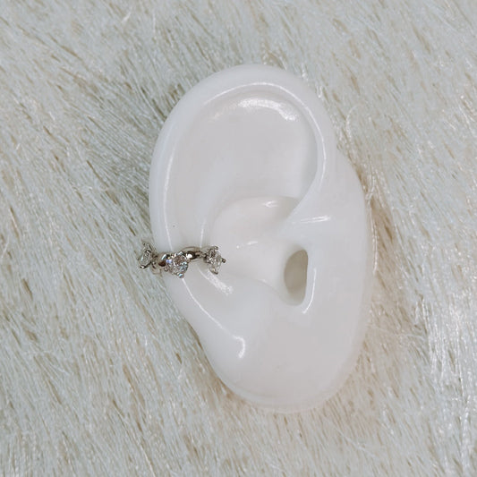 GEMMA EAR CUFF SILVER