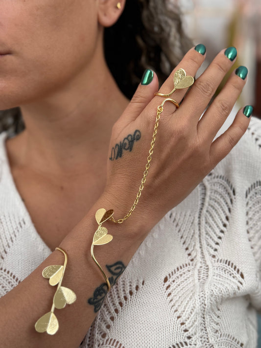 CORAZON DE TIERRA SET  BRONZE