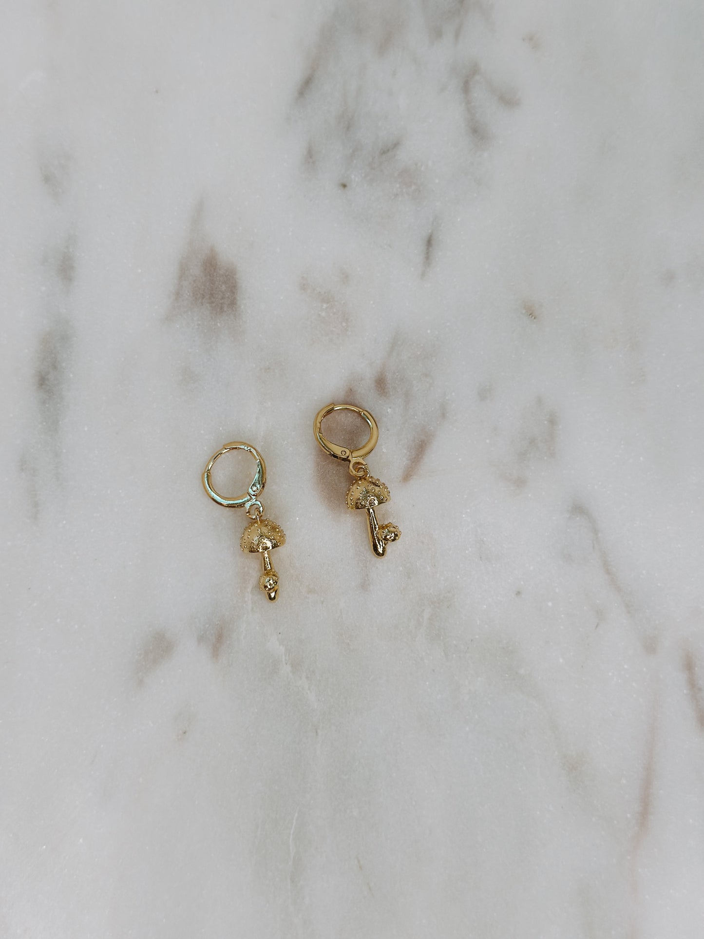 MUSHROOMS GOLD EARRINGS