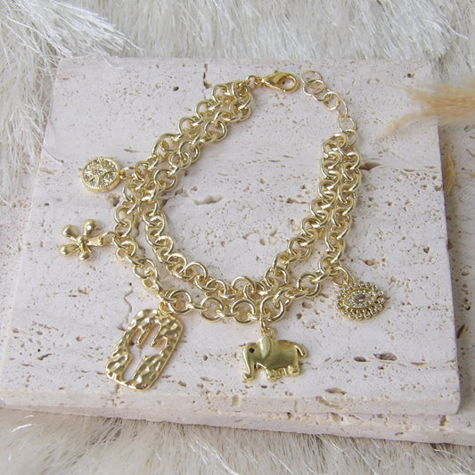 CACTUS BRACELET GOLD