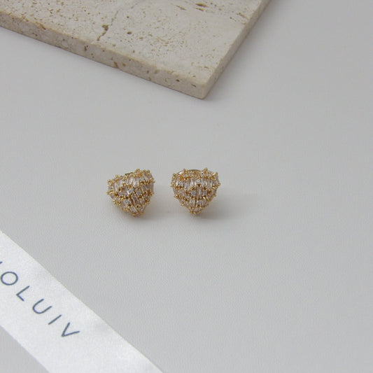 LUZ HEART EARRINGS GOLD