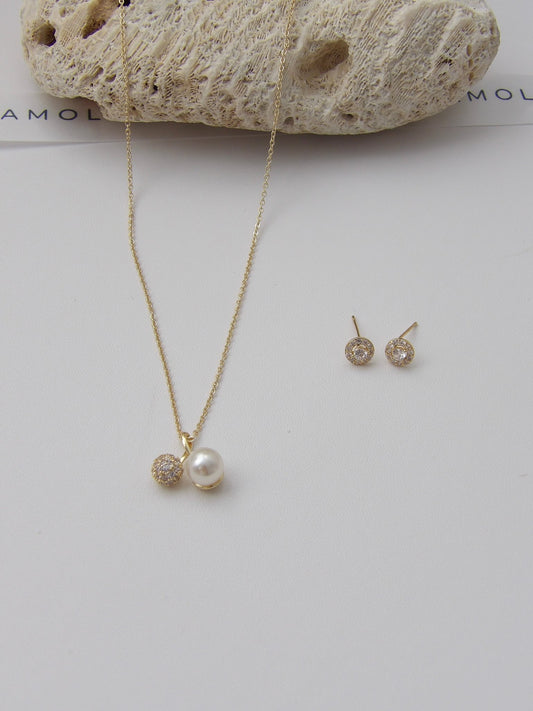 VALLEY NECKLACE SET GOLD