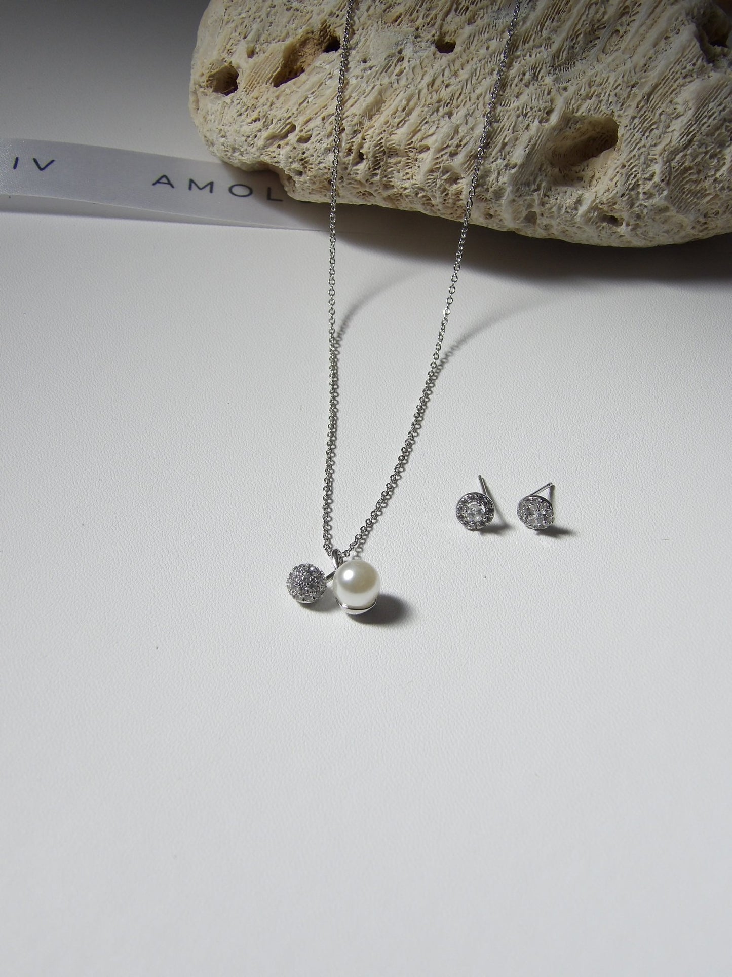 VALLEY NECKLACE SET SILVER